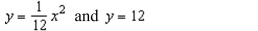 <strong>solid is generated by revolving the region bounded by about the y-axis. A hole, centered along the axis of revolution, is drilled through this solid so that one-fourth of the volume is removed. Find the diameter of the hole. Round your answer To three decimal places.</strong> A)10.733 B)11.167 C)4.392 D)2.536 E)8.785