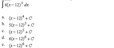the indefinite integral.