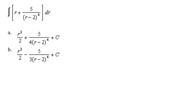 the indefinite integral.