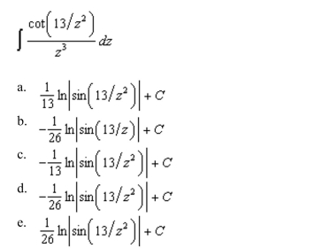 the indefinite integral.