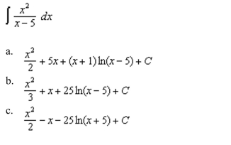 the indefinite integral.
