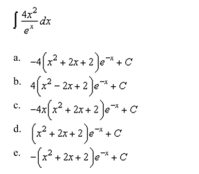 the indefinite integral.