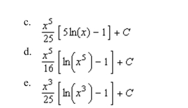 the indefinite integral.