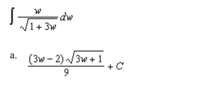 the indefinite integral.