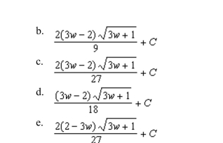 the indefinite integral.