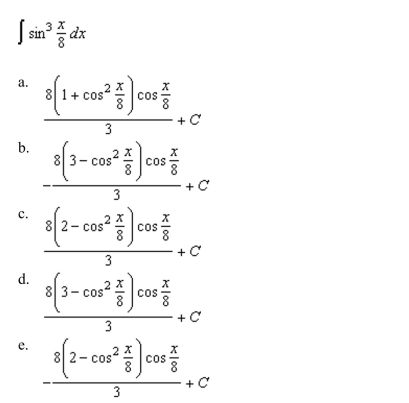 the indefinite integral.
