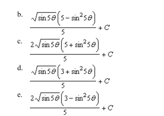 the indefinite integral.