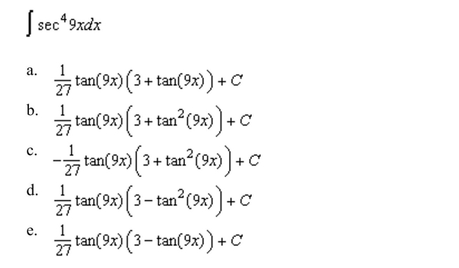 the indefinite integral.