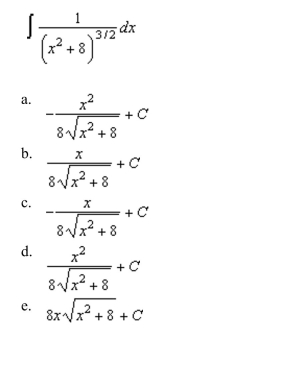 the indefinite integral.