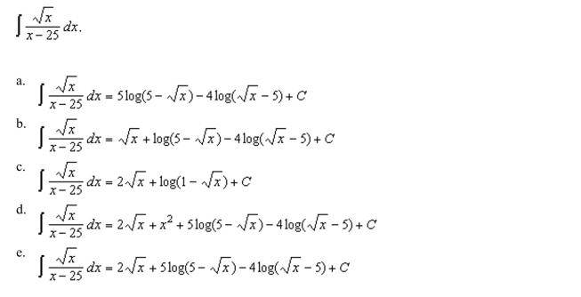 substitution and partial fractions to find the indefinite integral.