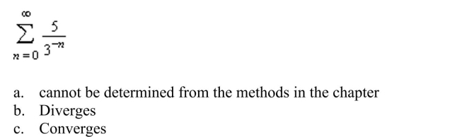 Determine the convergence or divergence of the series.