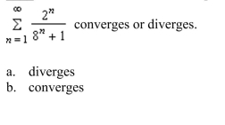 the Direct Comparison Test (if possible) to determine whether the series