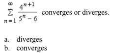 the Limit Comparison Test (if possible) to determine whether the series