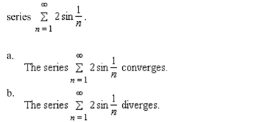 the Limit Comparison Test to determine the convergence or divergence of the