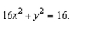 the center of the ellipse given by