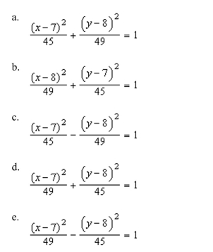 an equation of the ellipse with vertices
