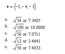 the magnitude of the vector given below.