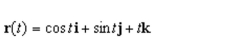 Sketch the curve represented by the vector-valued function and give the orientation of the curve.