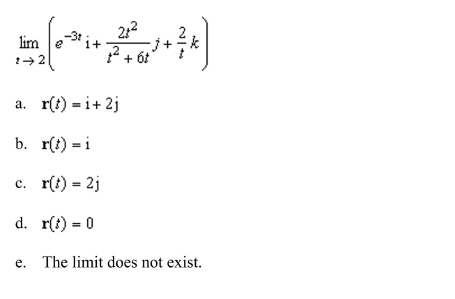 Evaluate the limit given below.