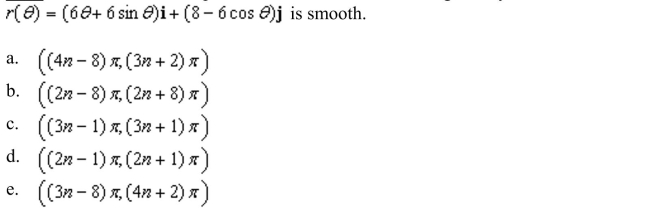 the open interval on which the curve given by the vector-valued function