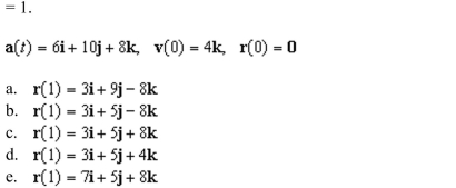 the given acceleration function and initial conditions to find the position at time t