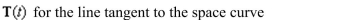 the unit tangent vector