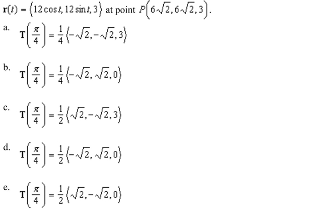 the unit tangent vector