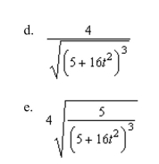 the curvature K of the curve given below.