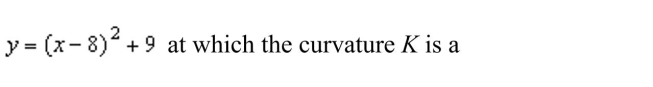 the point on the curve maximum.