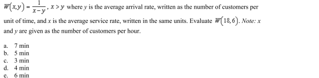 average length of time that a customer waits in line for service is
