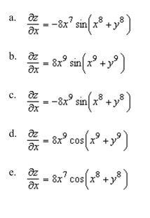 Find the partial derivative