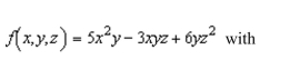 the first partial derivative for the function respect to z.