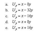 Suppose the utility function derived by a person from the consumption of two products x and y. Determine the marginal utility of product if the utility function is