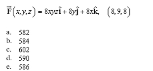 the divergence of the vector field at the given point.