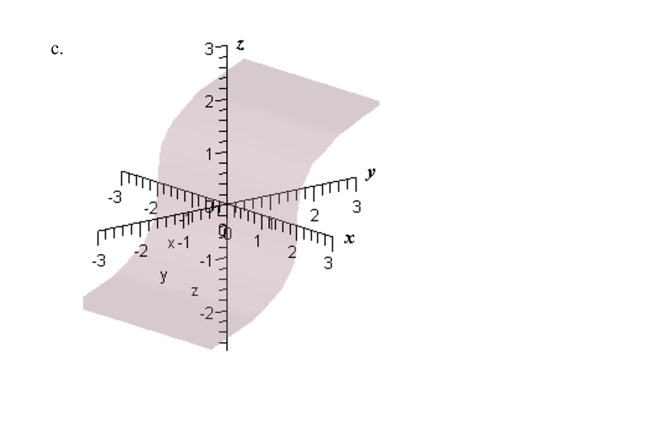 Match the following vector-valued function with its graph.
