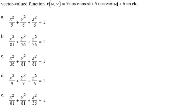 the rectangular equation for the surface by eliminating the parameters from the