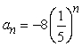 <strong>Determine whether the sequence is arithmetic. If so, find the common difference. (Assume that n begins with 1.) </strong> A)-8 B)5 C) D)8 E)not arithmetic
