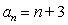 <strong>Find a formula for for the arithmetic sequence below. </strong> A) B) C) D) E)
