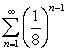 <strong>Find the sum of the infinite geometric series below. </strong> A) B) C) D) E)