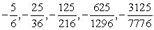 <strong>Write the first five terms of the sequence. an = </strong> A) B) C) D) E)none of the above