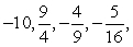 <strong>Write the first five terms of the sequence. an = </strong> A) B) C) D) E)