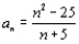 <strong>Find the limit of the following sequence. </strong> A) B) C) D) E)The sequence diverges.