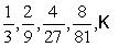 <strong>Write an expression for the nth term of the sequence .</strong> A) B) C) D) E)