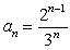 <strong>Write an expression for the nth term of the sequence .</strong> A) B) C) D) E)