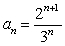 <strong>Write an expression for the nth term of the sequence .</strong> A) B) C) D) E)