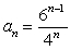 <strong>Write an expression for the nth term of the sequence .</strong> A) B) C) D) E)