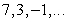 <strong>What are the next three terms in the arithmetic sequence ?</strong> A) B) C) D) E)
