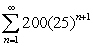 <strong>The annual spending by tourists in a resort city is 200 million dollars. Approximately 75% of that revenue is again spent in the resort city, and of that amount approximately 75% is again spent in the resort city. If this pattern continues, write the geometric series that gives the total amount of spending generated by the 200 million dollars (including the initial outlay of 200 million dollars) and find the sum of the series.</strong> A)The geometric series is .The sum of the series is 800.00 million. B)The geometric series is .The sum of the series is 15,000 million. C)The geometric series is .The sum of the series is 800.00 million. D)The geometric series is .The sum of the series is 15,000 million. E)The geometric series is .The sum of the series is 150.00 million.