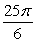 <strong>Find the radian measure of the given angle. 750o</strong> A) B) C) D) E)