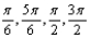 <strong>Solve the equation below for . For some of the equations you should use the trigonometric identities listed in this section. Use the trace feature of a graphing utility to verify your results. </strong> A) B) C) D) E)